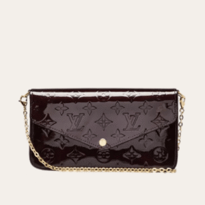 Louis Vuitton Pochette Félicie Monogram Vernis Black 8.3 Inches M61276