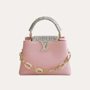 Louis Vuitton Capucines Top Handle Bag In Luxury Rose Pink 10.6 Inches
