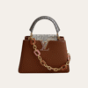 Louis Vuitton Capucines Top Handle Bag In Luxury Brown 10.6 Inches