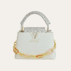 Louis Vuitton Capucines Nano White 7.9 Inches