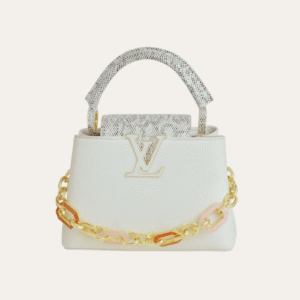 Louis Vuitton Capucines Nano White 7.9 Inches