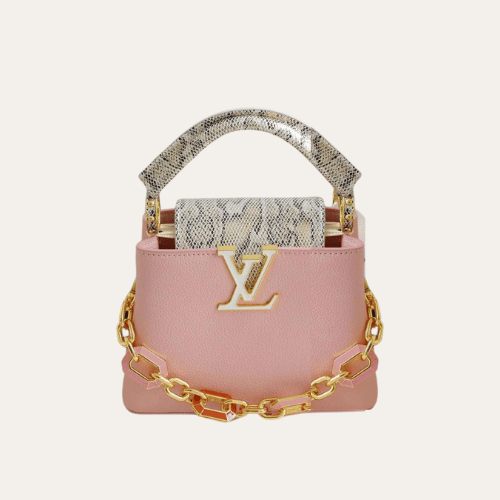 Louis Vuitton Capucines Nano Rose Pink 7.9 Inches