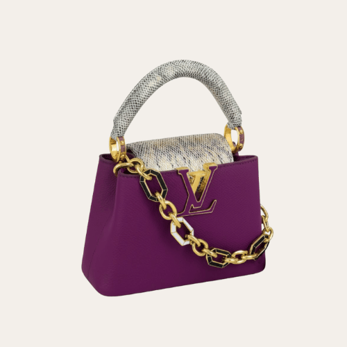 Louis Vuitton Capucines Nano Purple 7.9 Inches