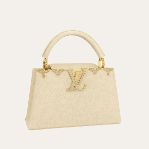 Louis Vuitton Capucines Nano Bag Ivory Beige 8.7 Inches