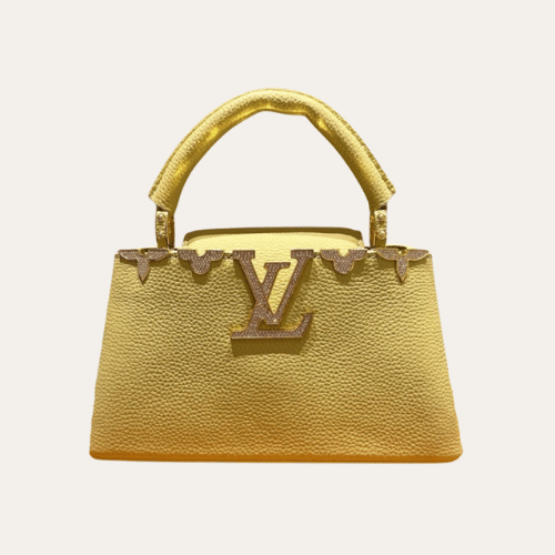 Louis Vuitton Capucines Nano Bag Yellow 8.7 Inches