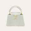 Louis Vuitton Capucines Mini Silver Grey 8.3 Inches