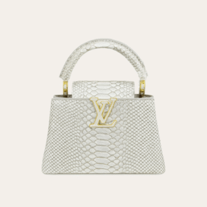 Louis Vuitton Capucines Mini Silver Grey 8.3 Inches