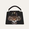 Louis Vuitton Capucines Mini Wild At Heart Leopard Motif Black 7.9 Inches