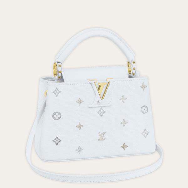 Louis Vuitton Capucines Mini Multicolor Monogram White 7.9 Inches