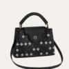 Louis Vuitton Capucines BB Black With Flower Studs Black 10.6 Inches