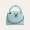 Louis Vuitton Capucines Mini With Chain Blue 7.9 Inches