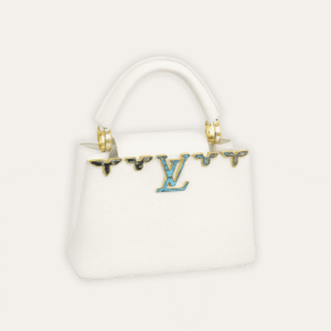 Louis Vuitton Capucines BB White 10.6 Inches