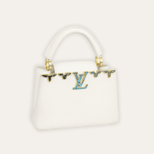 Louis Vuitton Capucines BB White 10.6 Inches