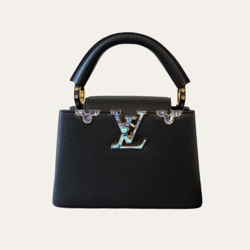 Louis Vuitton Capucines Mini Black 7.9 Inches