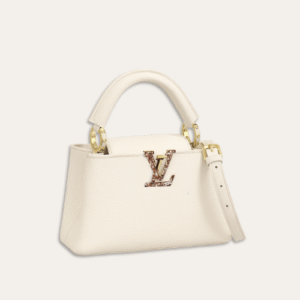 Louis Vuitton Capucines Mini White 8.7 Inches