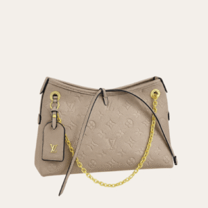 Louis Vuitton Carryall Tote Monogram Empreinte Beige 10.6 Inches