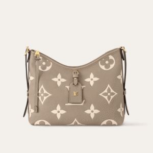 Louis Vuitton Carryall PM Bicolor Monogram Empreinte Tourterelle Beige 11.6 Inches