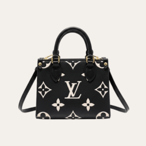 Louis Vuitton Onthego Mini Black White Monogram 7.1 Inches
