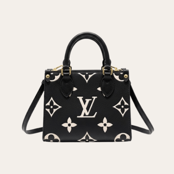 Louis Vuitton Onthego Mini Black White Monogram 7.1 Inches