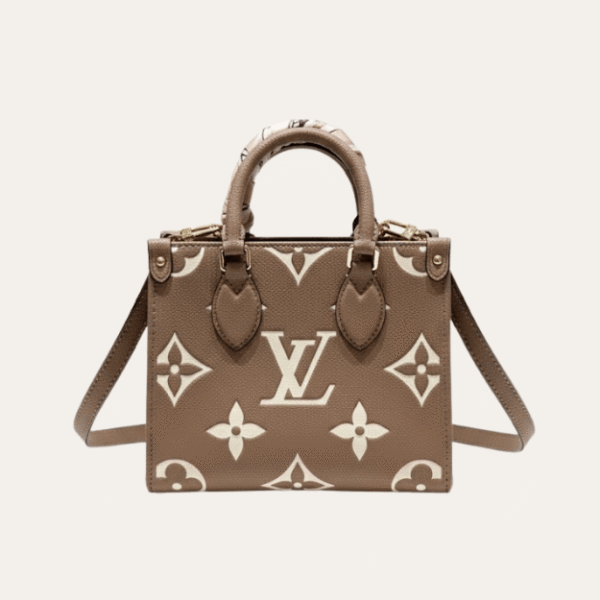 Louis Vuitton Onthego Mini Taupe Monogram 7.1 Inches
