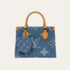 Louis Vuitton Onthego Small Denim Monogram 9.8 Inches