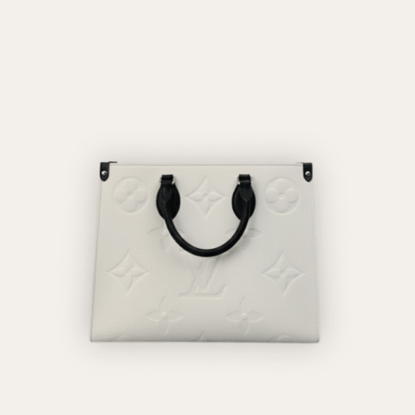 Louis Vuitton Onthego MM Monogram Cream Black 13.4 Inches