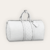 Louis Vuitton Keepall 40 Monogram Empreinte White 15.7 Inches M30885
