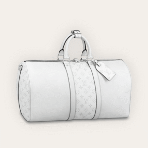 Louis Vuitton Keepall 40 Monogram Empreinte White 15.7 Inches M30885