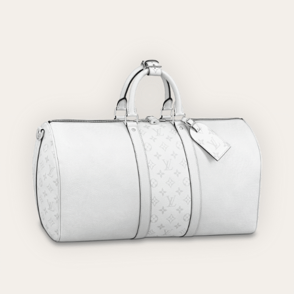 Louis Vuitton Keepall 40 Monogram Empreinte White 15.7 Inches M30885