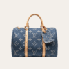 AURLV-BAG1371-2 Louis Vuitton Keepall 30 Denim Monogram Blue 12 Inches