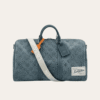 Louis Vuitton Keepall 50 Denim Monogram Blue 20 Inches