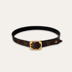 Louis Vuitton Belt Monogram Brown Golden