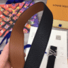 AURLV-BELT1006-4.png Louis Vuitton 40Mm Reversible Belt Black Silver
