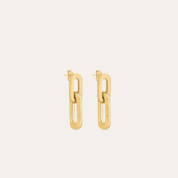 AURLV-EAR1002.png Louis Vuitton Lv Chain Link Drop Earrings Gold-Tone