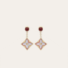 Louis Vuitton Idylle Blossom Pendant Earrings Red/Gold-Tone