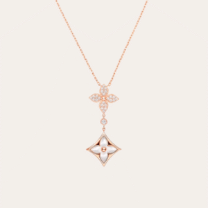 Louis Vuitton Color Blossom Double Star Necklace Q94676
