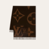 Louis Vuitton Monogram Shine Scarf Brown/Beige 74.8 Inches