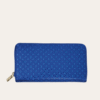 Louis Vuitton Zippy Round Long Wallet Nanogram Blue 7.7 Inches M82233