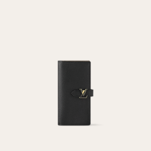Louis Vuitton Vertical Wallet Taurillon Black 7.5 Inches M81499