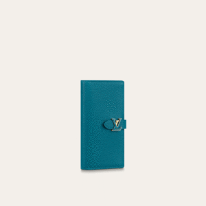 Louis Vuitton Vertical Wallet Colvert Blue 7.5 Inches M81499