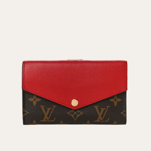 Louis Vuitton Compact Wallet Pallas Monogram Cerise 6 Inches M60140