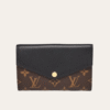 Louis Vuitton Compact Wallet Pallas Monogram Black 6 Inches M60140