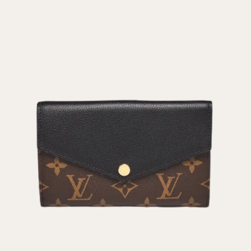 Louis Vuitton Compact Wallet Pallas Monogram Black 6 Inches M60140