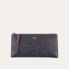 Louis Vuitton Pochette Melanie Monogram Empreinte Navy Blue 9 Inches M68712