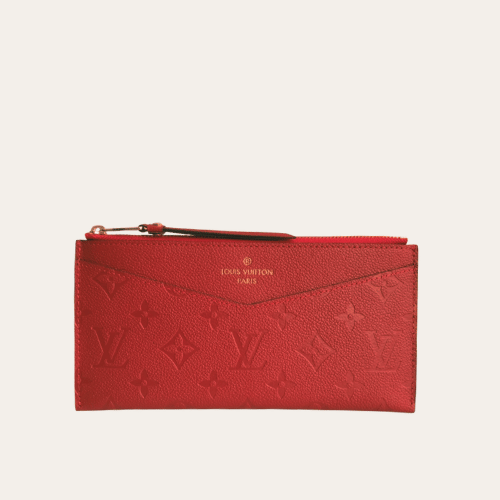 Louis Vuitton Pochette Melanie Monogram Empreinte Cerise 9 Inches M68712
