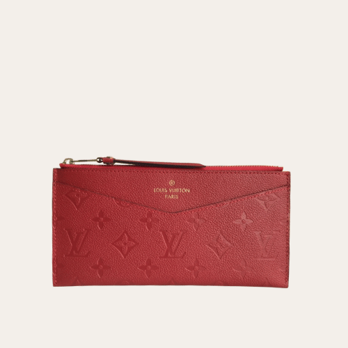 Louis Vuitton Pochette Melanie Monogram Empreinte Bordeaux 9 Inches M68712