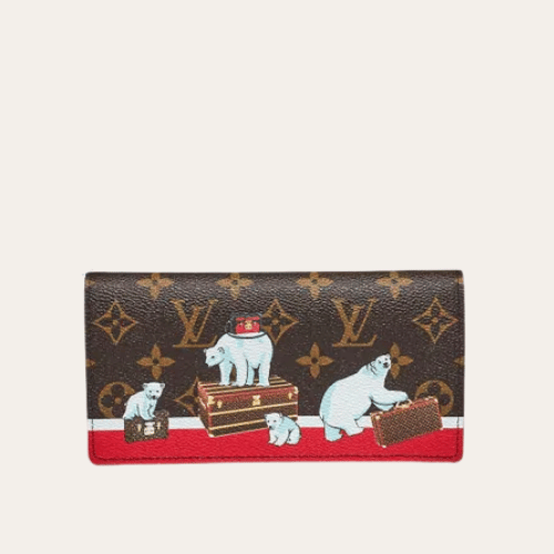Louis Vuitton Zippy Wallet Monogram Polar Bear Animation 7.5 Inches M62086