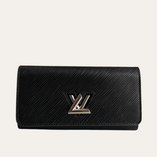 AURLV-WALLET1028 Louis Vuitton Twist Wallet Epi Black 7.5 Inches M67510