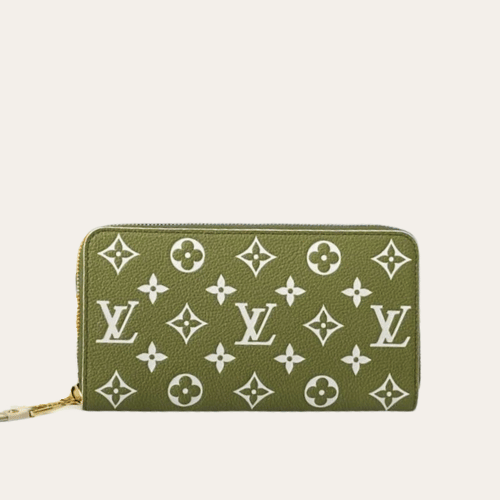 Louis Vuitton Zippy Wallet Monogram Empreinte Green M81279 7.5 Inches