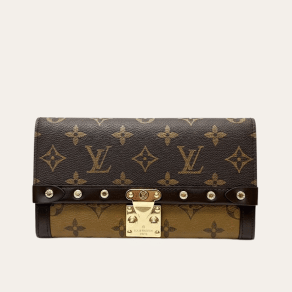 Louis Vuitton Trunk Long Wallet Monogram Brown 7.5 Inches